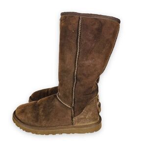 COPY - UGG Classic Tall Shearling Boots Dark Brown 5815 Women's 6
